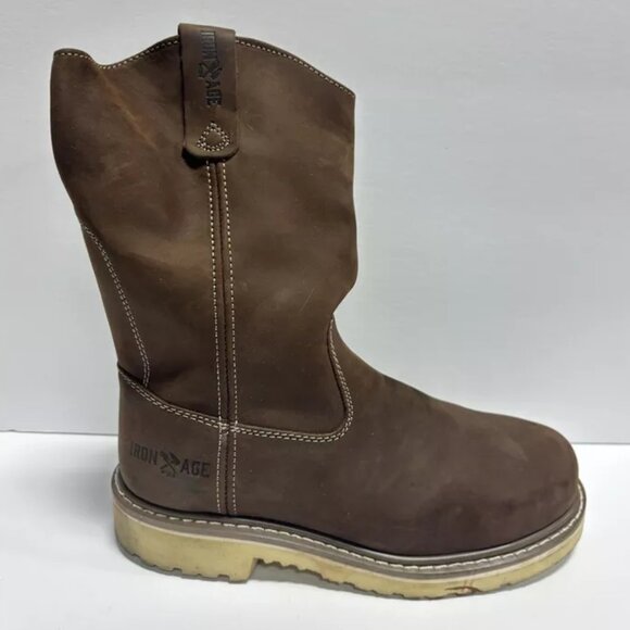 Iron Age Men’s Solidifier Pull-On Composite Toe Work Boots, Size 8.5 M